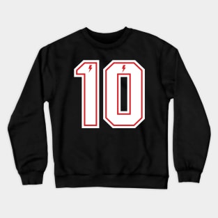 Bergkamp 10 w lightning bolt Crewneck Sweatshirt
